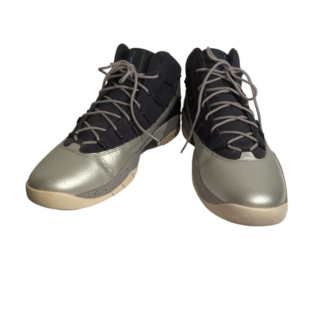 Men’s Nike Air Jordan Flight Shoes. Navy And Gray. Size 12